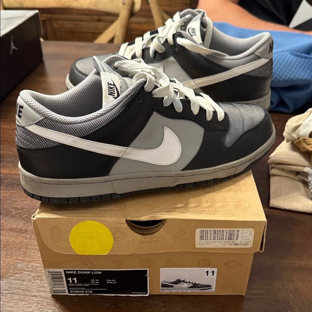 Nike Dunk Low Black and White Sneakers